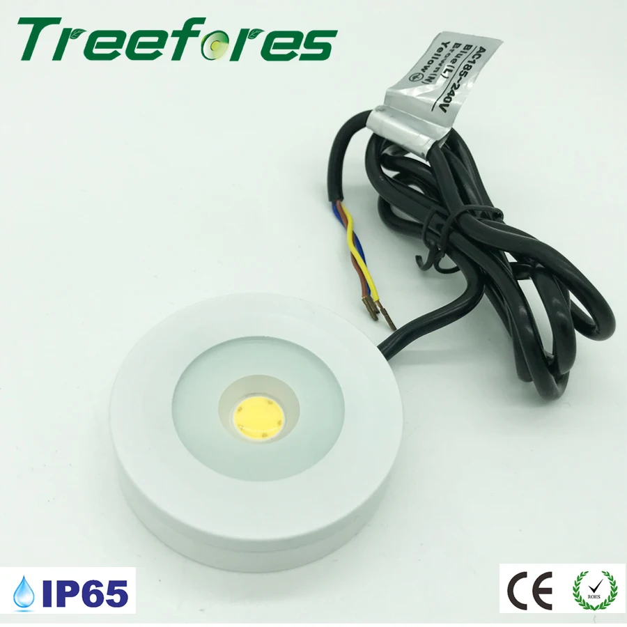 3W 110V 220V 240V IP65 Triac Dimmable мини светодиодная лампа светильник 80Ra шкаф освещение