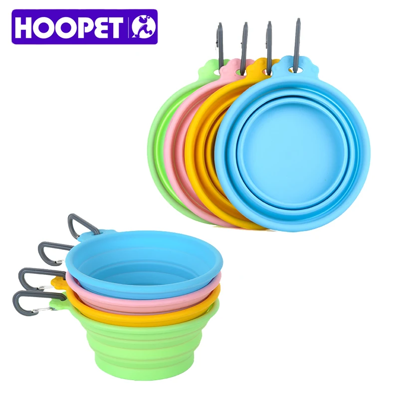 HOOPET новый список Pet Товары для собак Силиконовый складной чаша из Портативный