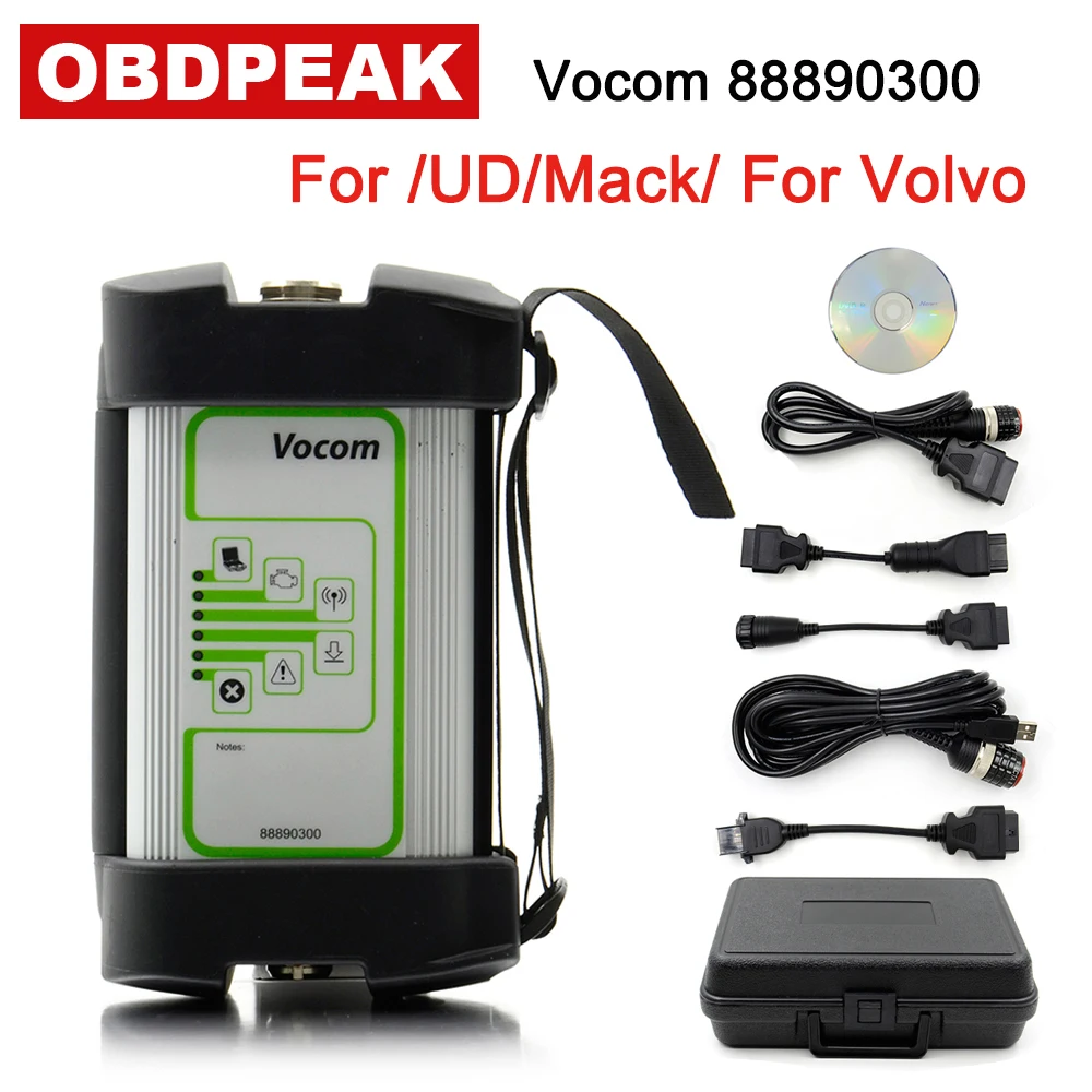 Для Volvo 88890300 Vocom Интерфейс для Renault/UD/Мак/Volvo онлайн обновление грузовик инструмент