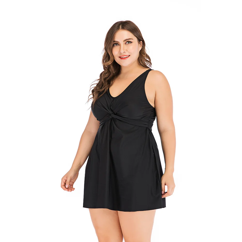 VVTS Plus Size Swimwear Women Girl Swimsuit Sexy Tankini Set Two-piece Suits Print Padded Bandage Bathing Swimdress Sets 5XL | Мать и