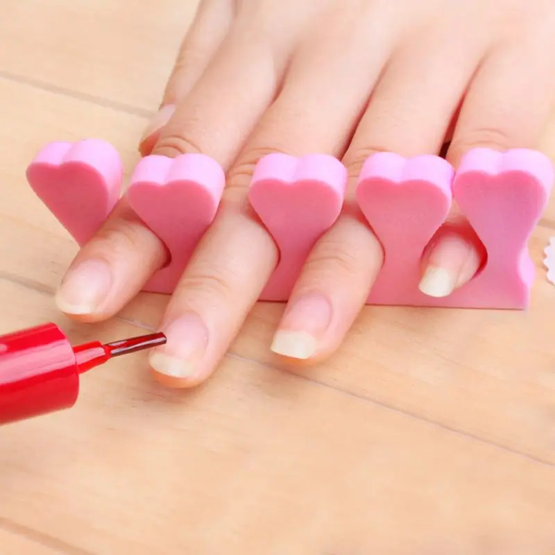 2pcs Toe Separators Finger Foot Sponge Soft Gel UV Salon Polish Manicure |