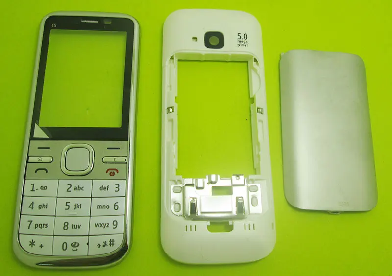 Корпус Крышка батарейного отсека Клавиатуры клавиатура для Nokia C5 00 Замена Ремонт