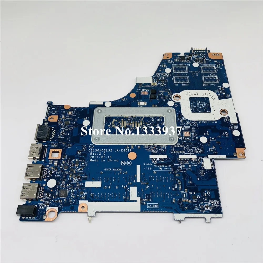 924751-601 924751-001 924751-501 для hp 15-BS материнская плата CSL50 CSL52 LA-E801P SR342 i5-7200 100% полностью
