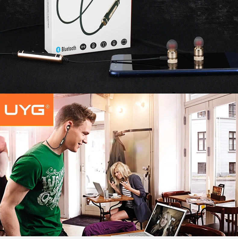 UYG наушники с громкой связью, Bluetooth, беспроводные наушники, Bluetooth спортивные наушники, музыкальные наушники, магнитная гарнитура