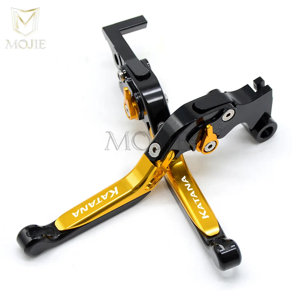 Мотоцикл с ЧПУ сцепные рычаги для Suzuki Katana GSX 600F 750F GSX600F GSX750F 1998 1999 2000 2001 2002 2003 2004 2005 2006 - Цвет: Gold Black