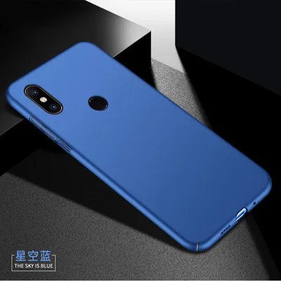Синий Для Xiaomi mi Mix 2 S Чехол Жесткий PC задняя крышка чехол жесткий чехол для Xiaomi mi X2 S Защитные Матовые чехлы с полным покрытием - Цвет: Синий