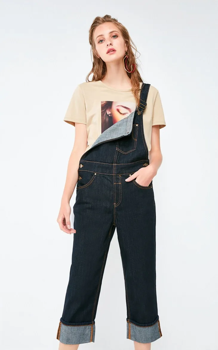 Vero Moda новые женские подвернутые регулируемые лямки джинсовые укороченные джинсы | 318364501