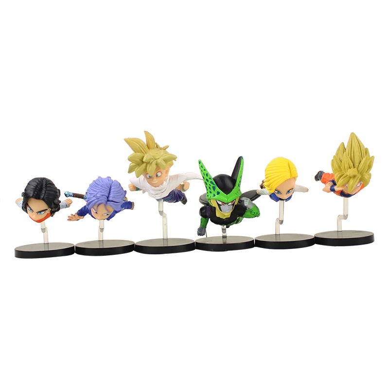 6 шт./лот фигурка Драконий жемчуг Гоку Гохан Вегета плавки Kale Jiren Cell Frieza Gotenks Buu Piccolo Beerus Zamasu WCF модель игрушки - Цвет: Style K