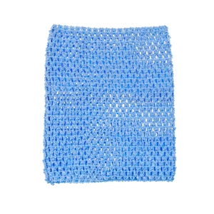 Light blue tube top 1 шт. вязаный крючком пачка топ Топ 10 дюймов вязаный крючком повязка на голову для девочек юбка-пачка Топы - Цвет: Light blue tube top