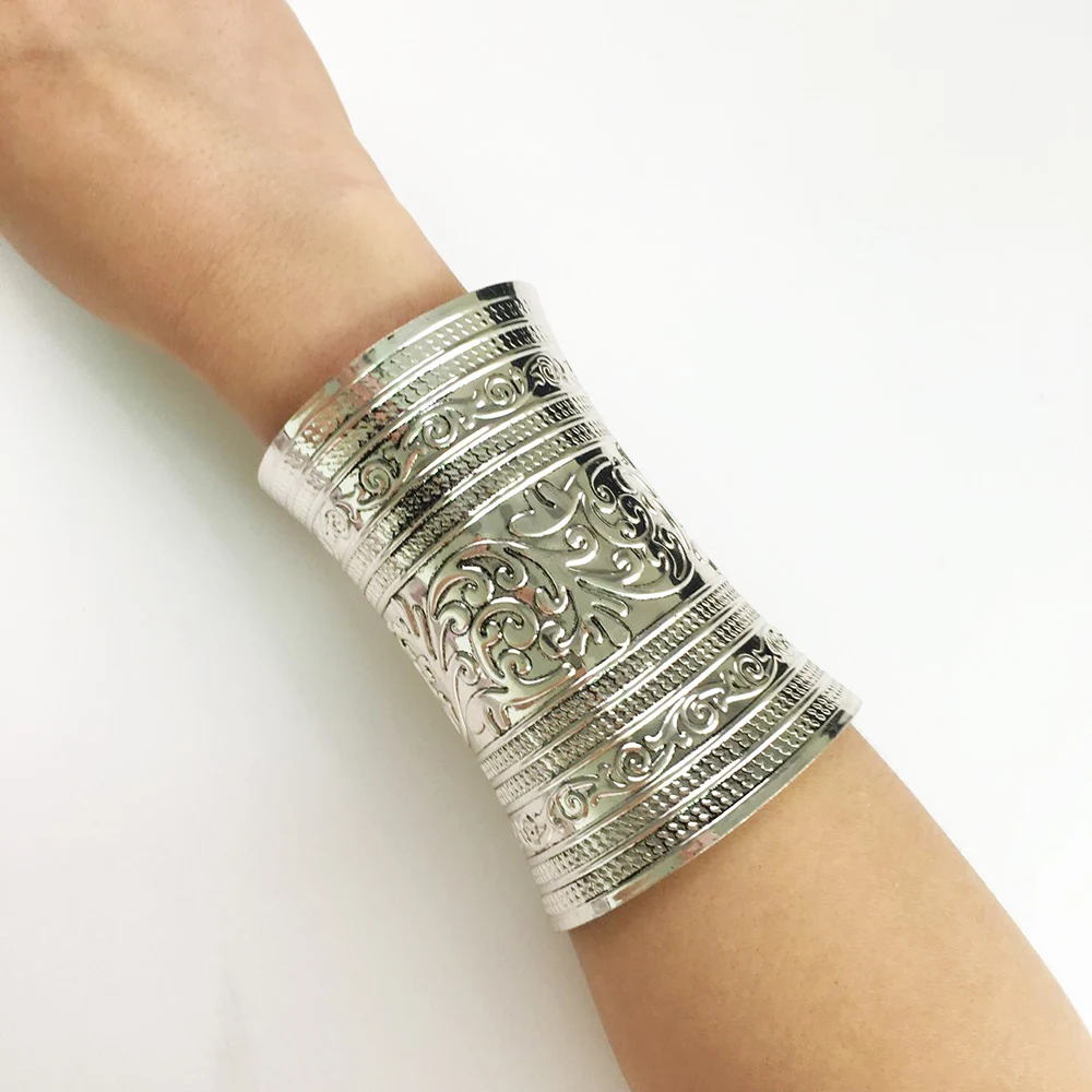 Женский винтажный изогнутый браслет Find Me этнический Браслет манжета в стиле панк