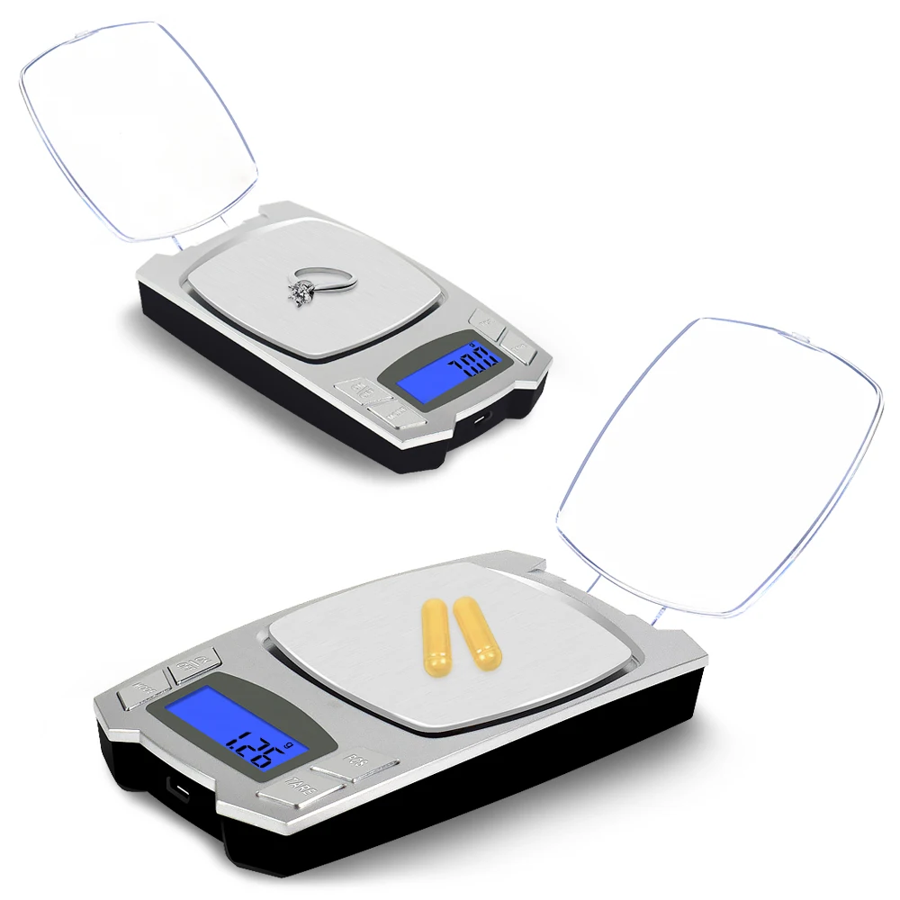 NEWACALOX 500 г x 0,01 г электронные весы для ювелирных изделий usb зарядка цифровой ЖК-дисплей лабораторная медицина точные портативные карманные весы