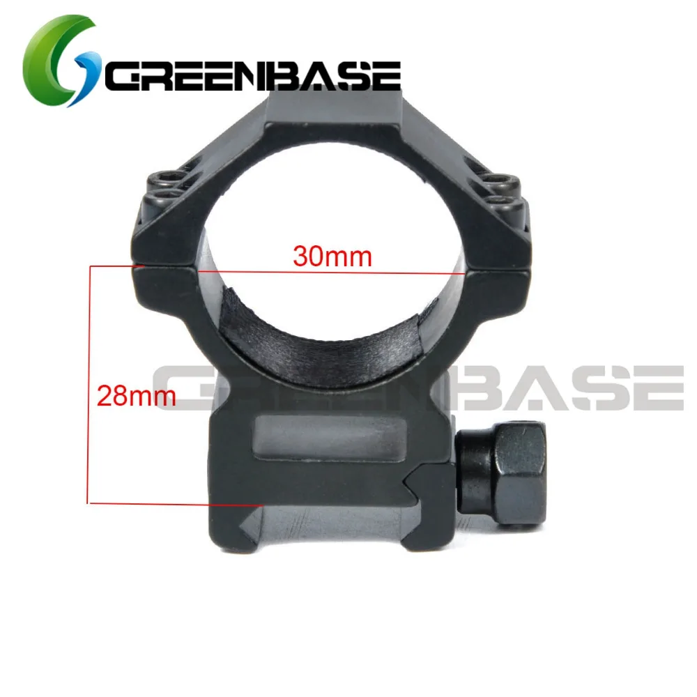 Greenbase Средние/высокопрофильные 30 мм кольца для колец Вивера 20 рельсы|scope ring mount|30mm