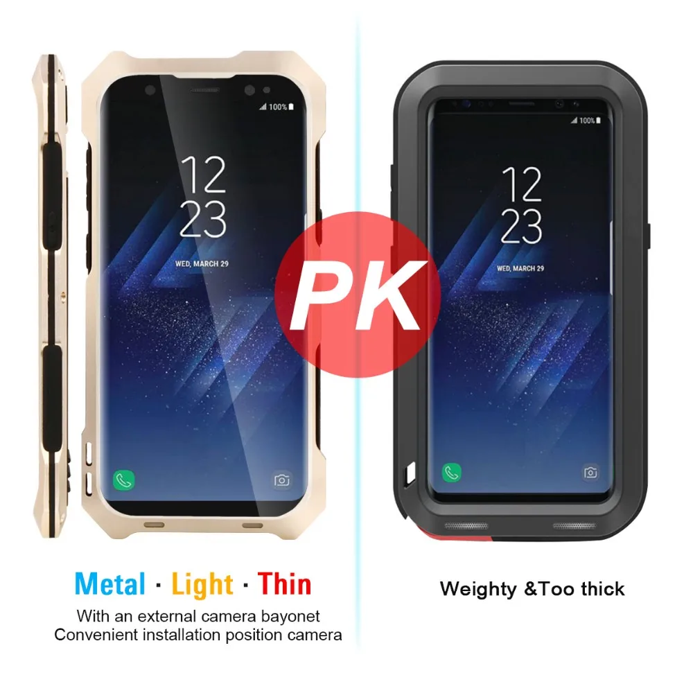 Оригинальные случаи мобильного телефона для samsung Galaxy S8 Водонепроницаемый чехол S7