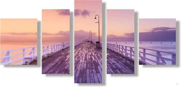 

5 Pieces Modern Wall Art Canvas Printed Painting Canvas Modern Art Picture On View Wall Unframed Painting Modular Picture