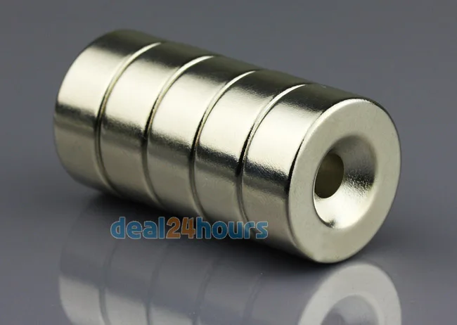 1PC N50 Super Strong Round Neodymium D:25*10mm Countersunk Ring Magnets 25 x 10 mm Hole: 5mm Rare Earth Free Shipping | Обустройство