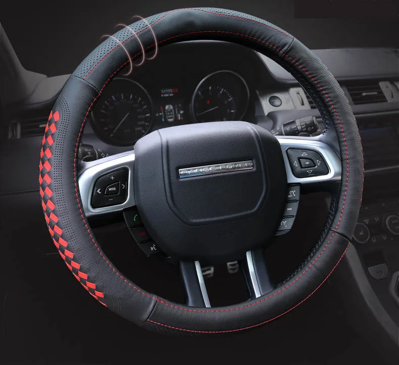 Lsrtw2017 чехол рулевого колеса автомобиля из натуральной кожи для land rover discovery sport discovery freelander 2 range rover evoque vogue
