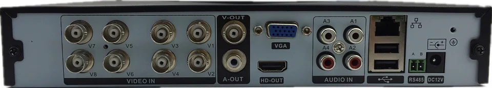 Сетевой цифровой видеорегистратор 8CH 1080 AHD/TVI/CVI/CVBS/IP XVR коаксиальный BNC