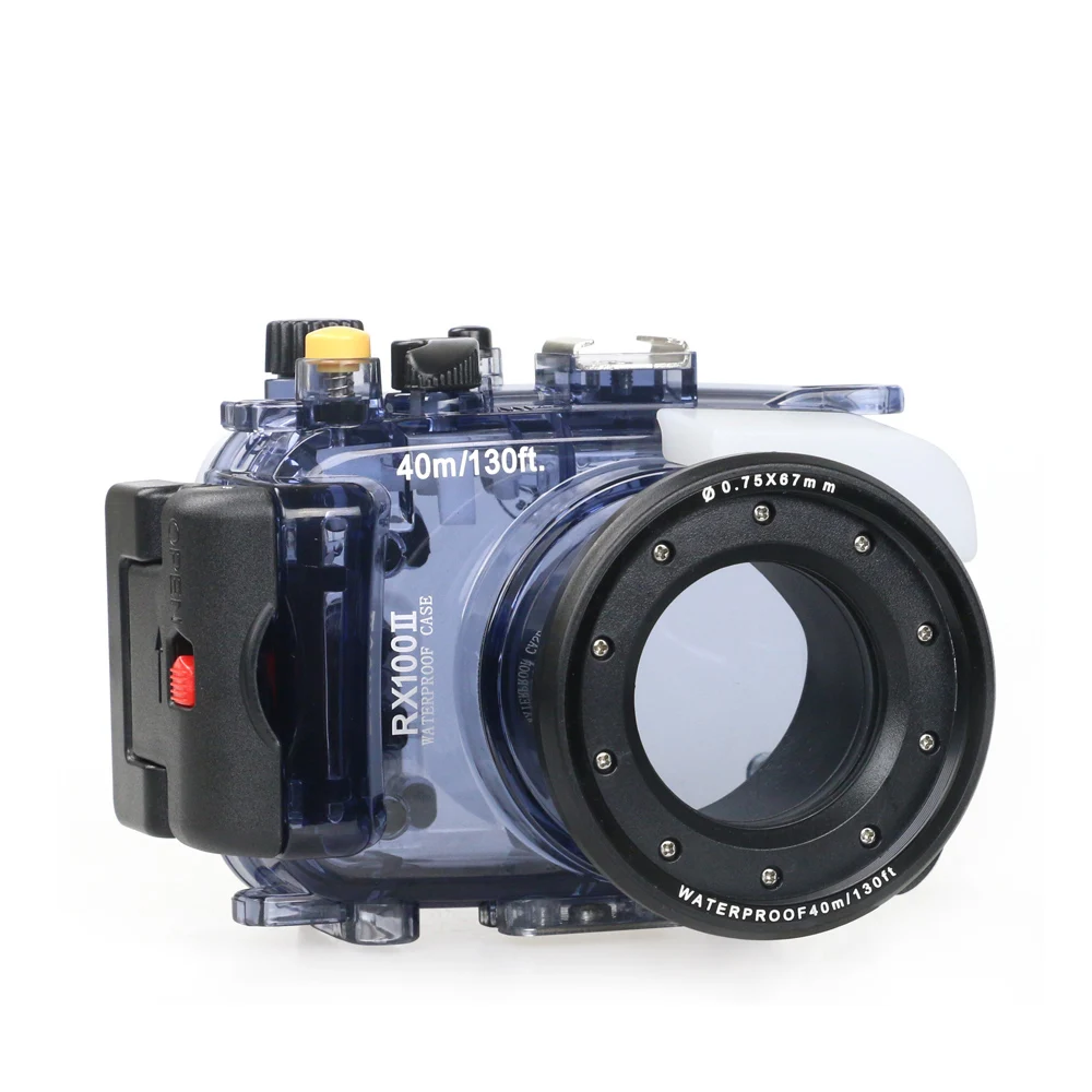 Чехол для камеры sony RX100 II 2 Mark II для подводной съемки 40 м, водонепроницаемая сумка для фотосъемки, подходит для плавания, серфинга