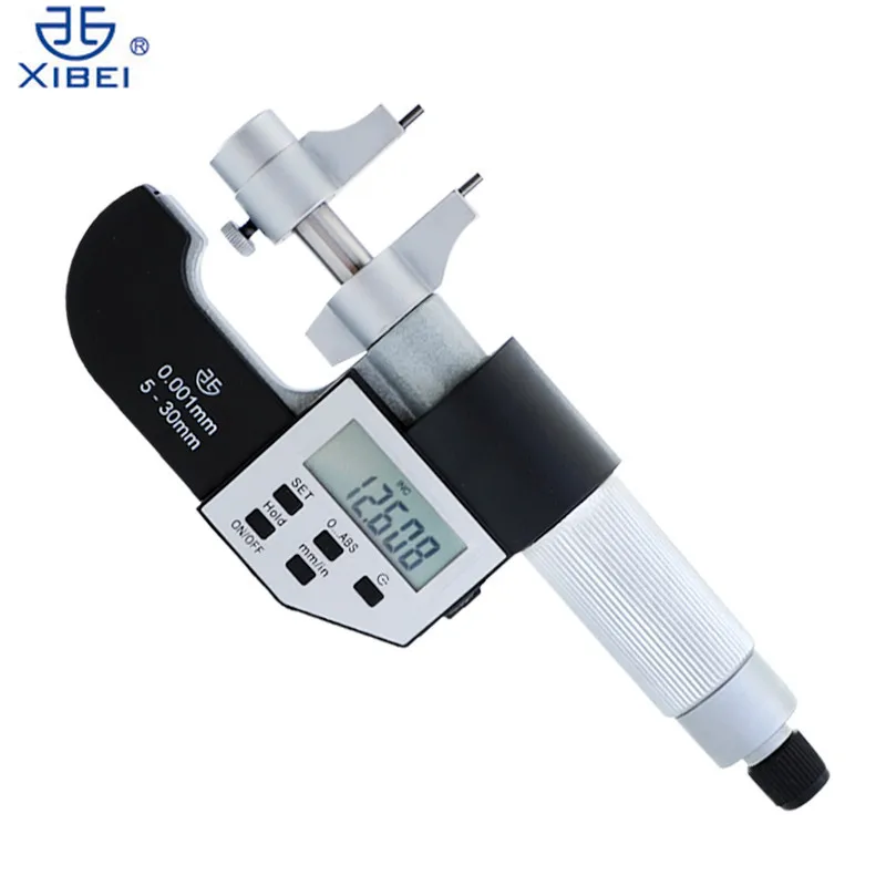 

XIBEI Digital Micrometer 5-30mm 25-50mm IP54 Inside Micrometer 0.001mm Inch/mm Electronic Caliper Precision Measuring