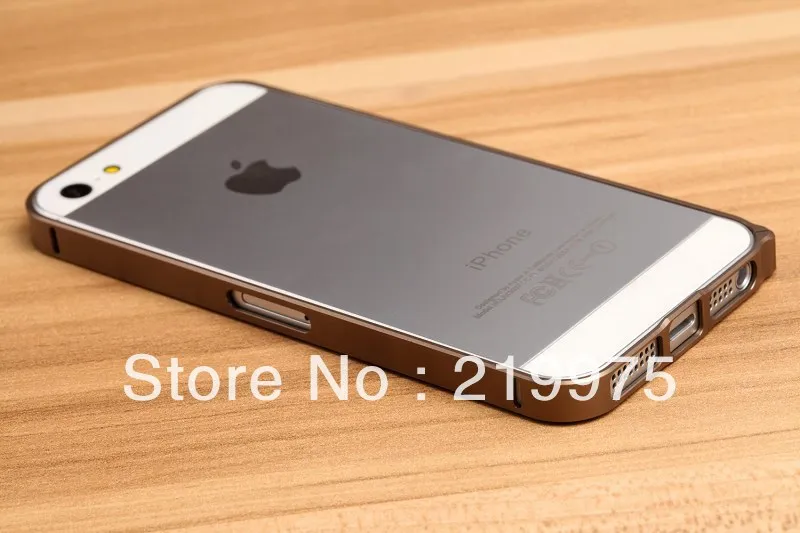 Luxury Bumper With Metal super thin case for iPhone 5 5G 90pcs/ lot free shipping |