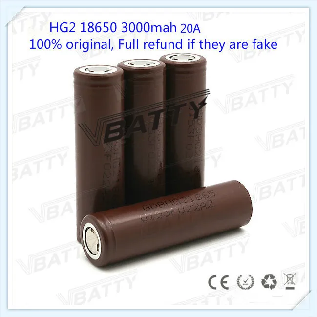 2 шт. бесплатная доставка Аккумулятор LG HG2 18650 3000 мАч 20A 3 7 В аккумулятор PK imr мАч|imr