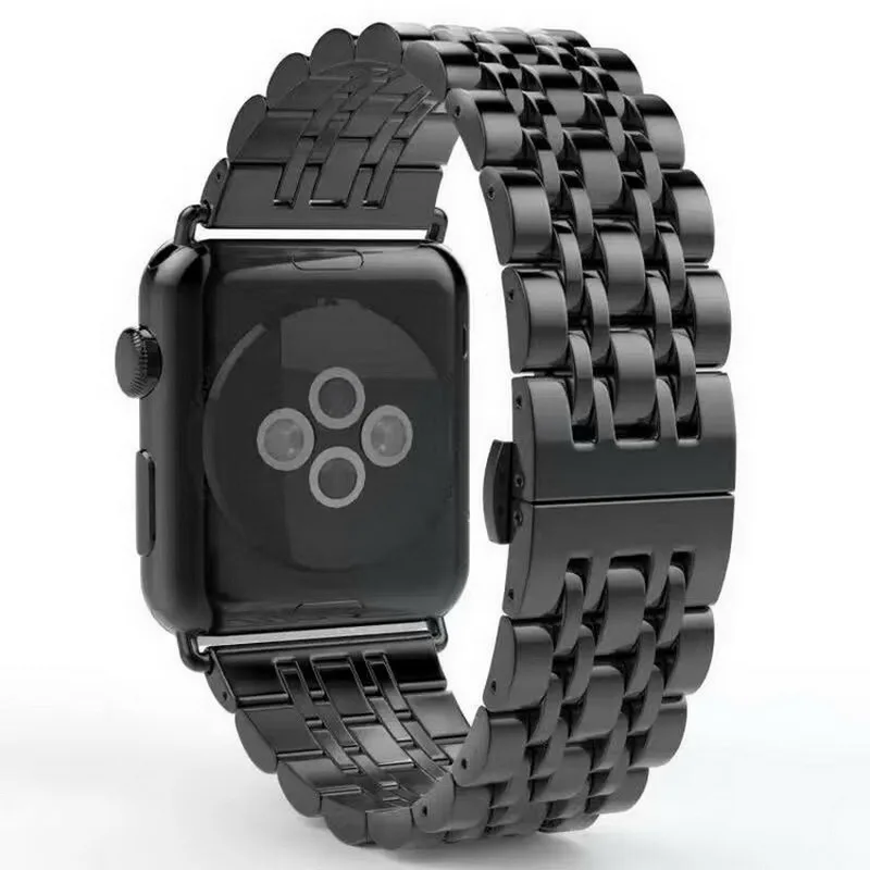 Ремешок из нержавеющей стали для Apple Watch 1 2 3 4 браслет с соединителем iwatch 38 мм 42 40 44