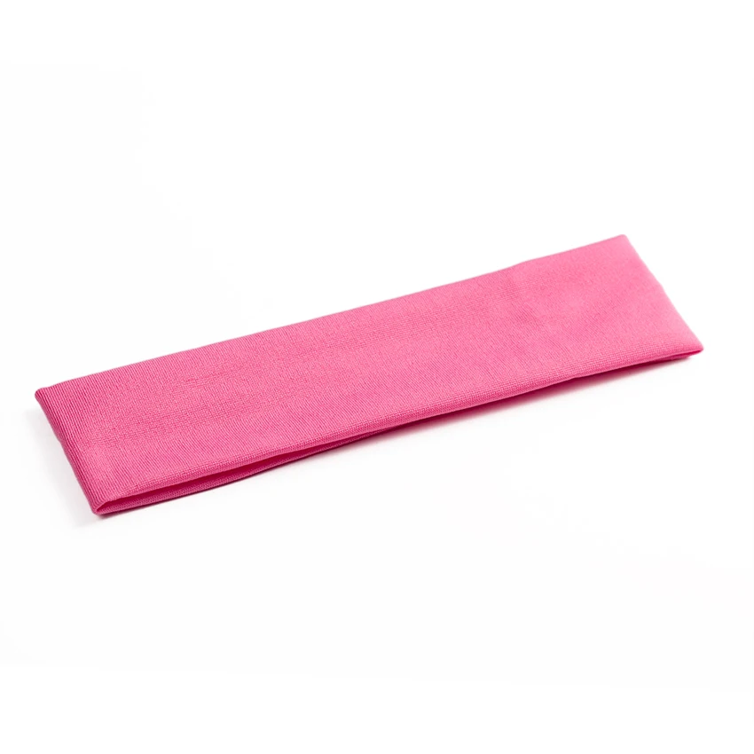 Pink 1 шт. Модная стильная впитывающая Пот повязка для волос ярких цветов популярные аксессуары для волос для женщин - Цвет: Pink