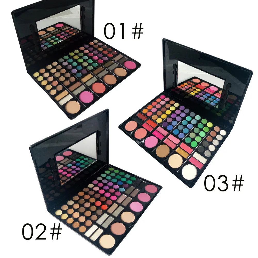 

Hot Pro 78 Colors Makeup Eyeshadow Palette Eye Shadow Cosmetic Blush Makeup Kit 48sets