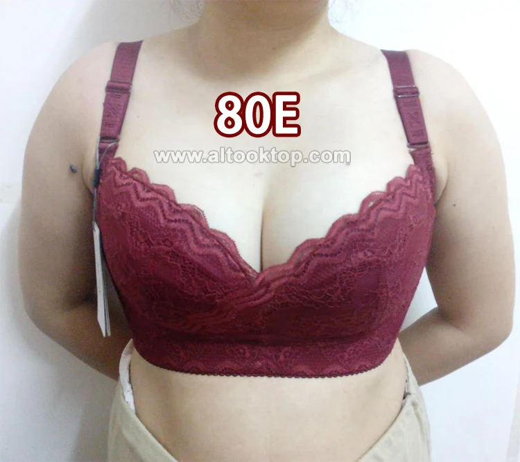 Беспроводной плюс размер бюстгальтера белье большую грудь Lace bralette бюстгальтер с