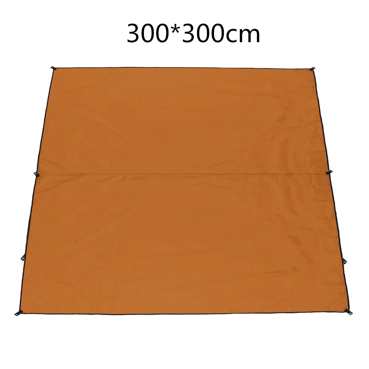 300x300cm Orange Пляжное солнцезащитное укрытие брезент тент сверхлегкий УФ садовый тент навес от Солнца Открытый Кемпинг гамак дождь муха - Цвет: 300x300cm Orange