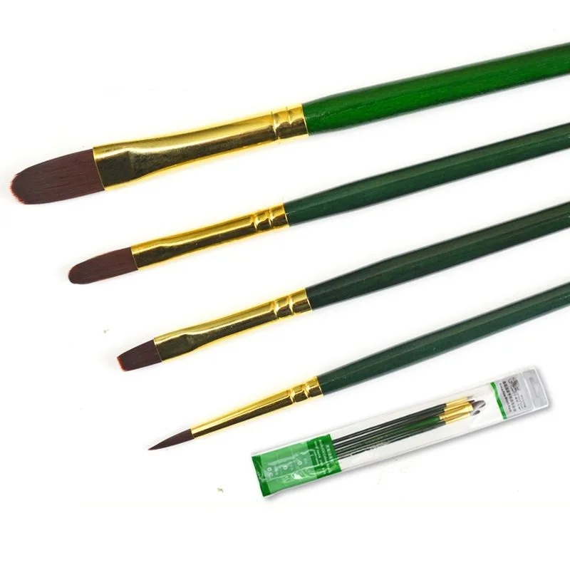 Фото Winsor & Newton Экстра тонкая акриловая/масляная кисть Высокое качество Профессиональная нейлоновая краска для волос №3