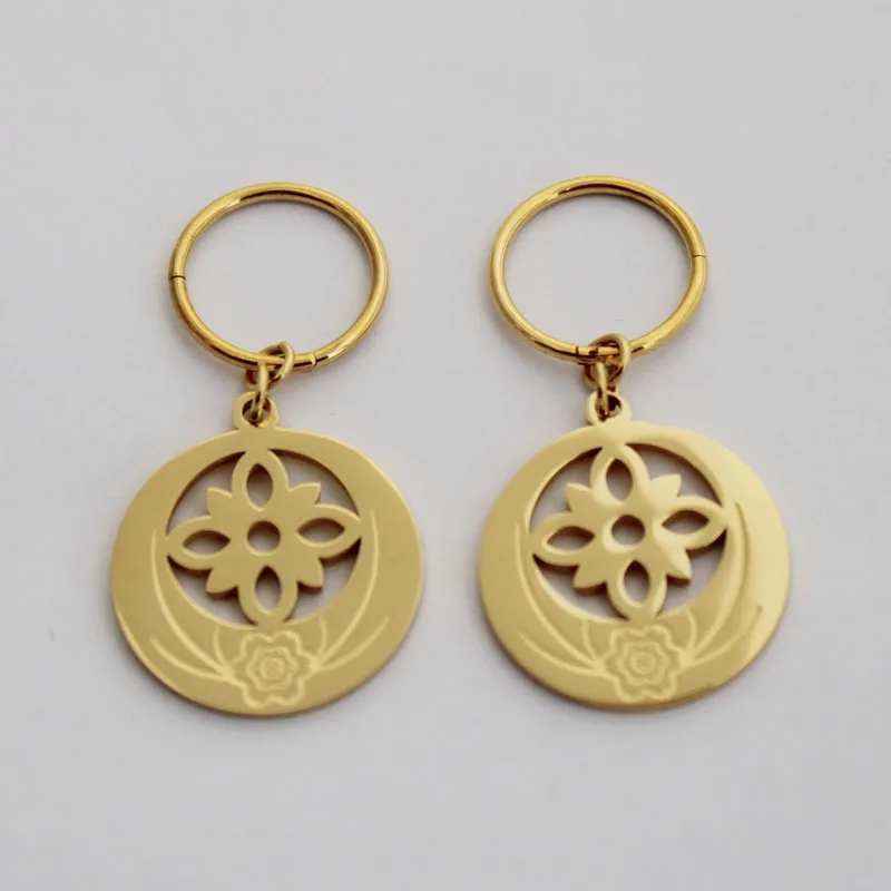 Gold Color Дизайн из нержавеющей стали, Кирибати остров золотые серьги для женщин - Окраска металла: Gold Color
