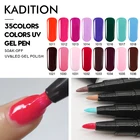 KADITION Гель-лак для ногтей, 35 цветов, стильный дизайн ногтей, долговечный Светодиодный УФ-лак для ногтей