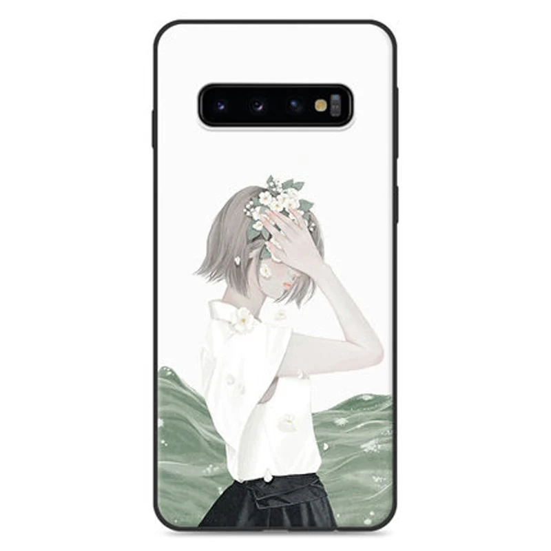 Чехол для Samsung galaxy S10 мягкий силиконовый чехол защитный S 10 задней панели |