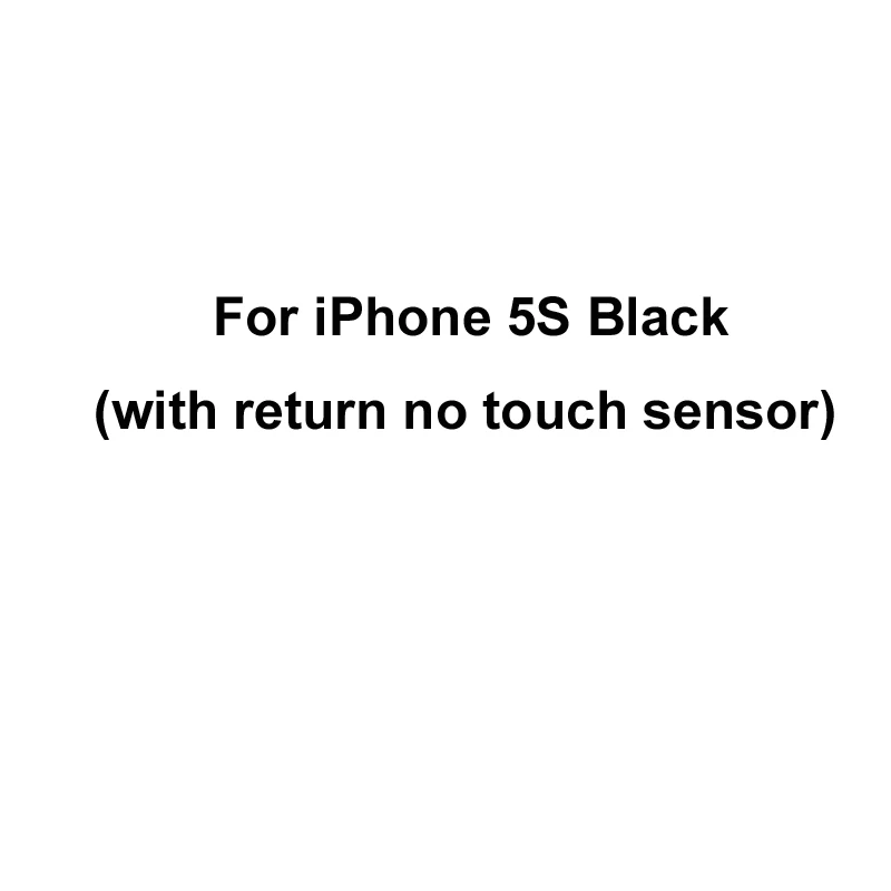 For iPhone 5S Black YKaiserin сенсорный датчик отпечатков пальцев гибкий кабель для iPhone 5S 6 6 Plus 6S 6S Plus 7 7 Plus Кнопка возврата отпечатков пальцев Touch ID - Цвет: For iPhone 5S Black