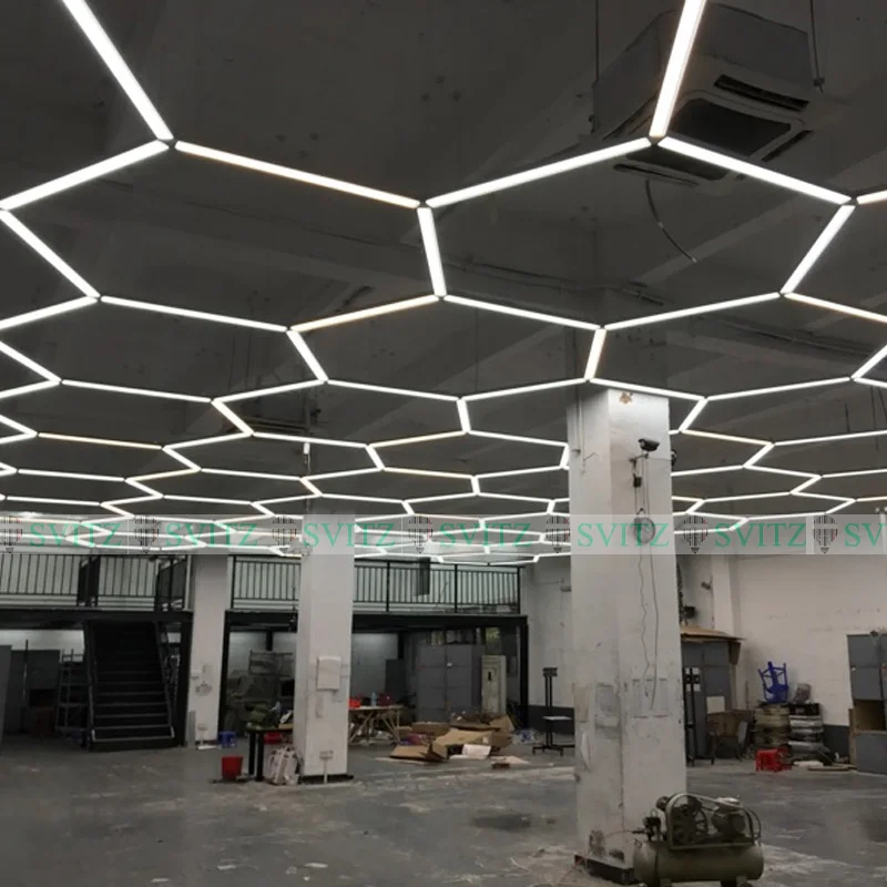 SVITZ светодиодный офисный светильник ing полосы лампы офисный подвесной светильник s Mall офисное здание Кабинет Простой прямоугольный потолочный светильник