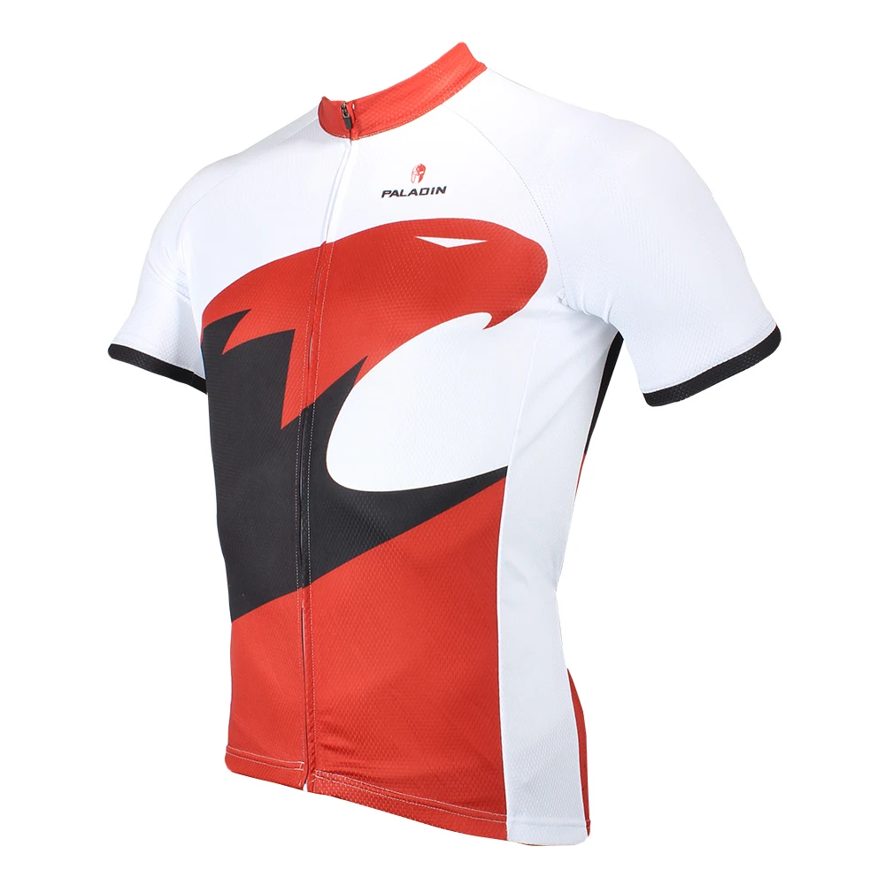 Мужская рубашка с длинным рукавом для велоспорта красная/черная дышащая