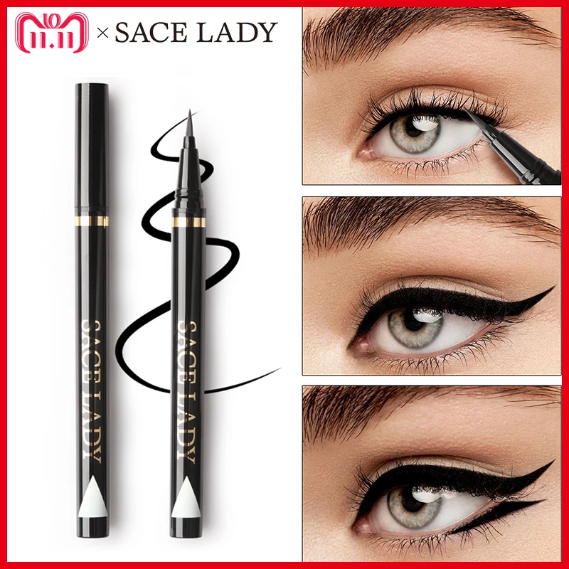 Дамская жидкая подводка для глаз водостойкий макияж черный карандаш подводки