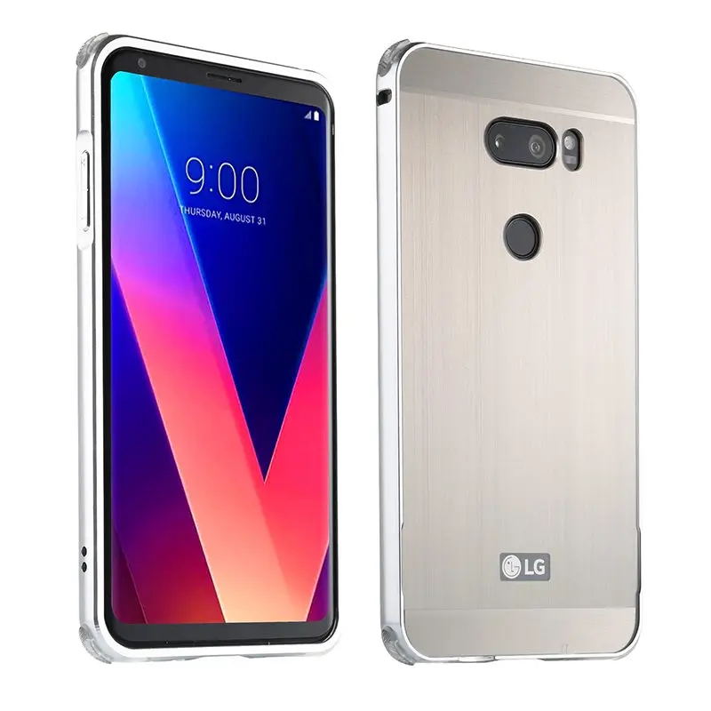 Чехол для LG V 30 V30 с металлической рамкой матовой задней крышкой Жесткий H930 H933