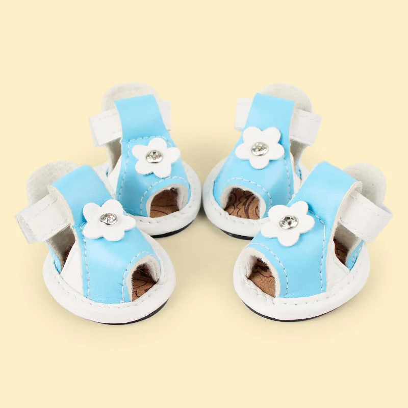 Обувь для домашних животных красивый конфетный цвет Летние босоножки из