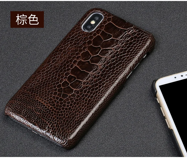 Чехол для телефона из кожи страуса для iphone 11, Роскошный ультра тонкий чехол из натуральной кожи для iphone 11 PRO MAX fundas