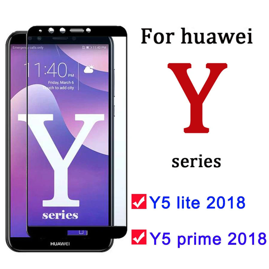 Защитное стекло для Huawei y5 lite prime 2018 Защитная пленка экрана huawey light tremp y5lite