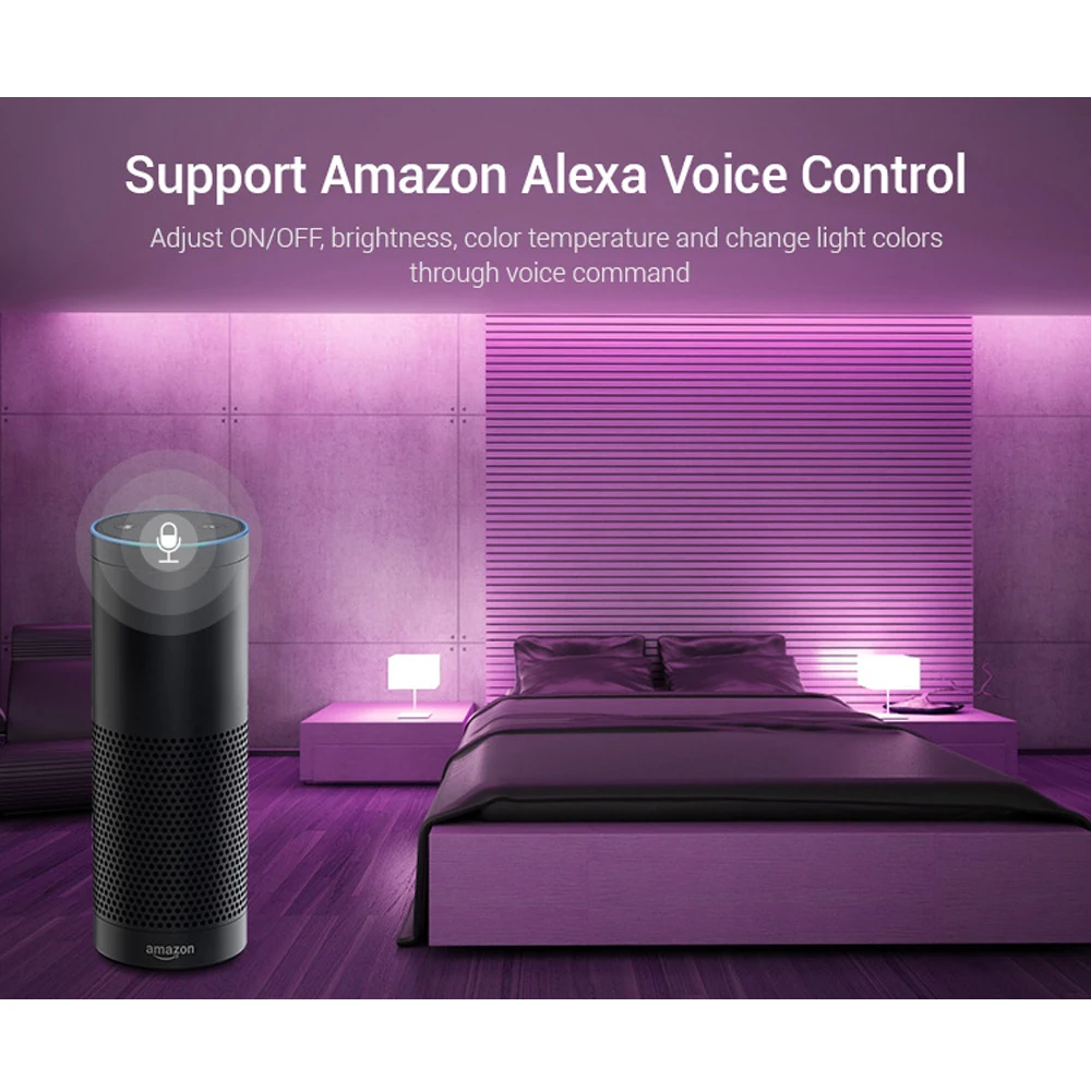 Mi светильник WL5 2 4G 15A 5 в 1 wi fi Alexa Голосовое управление светодиодный контроллер для