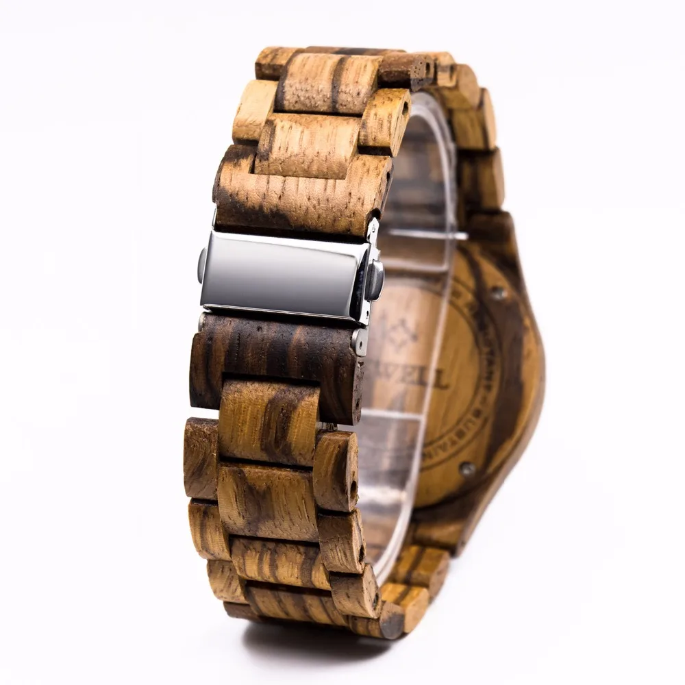 Casual BEWELL Wooden Watch For Men's Luminous Quartz Wrist Watches With Calendar Fashion &amp Luxury Moment Relogio Masculino 086B |