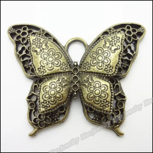 2 шт. винтажная старинная бабочка цинковый сплав Подвески Подвеска подходит для