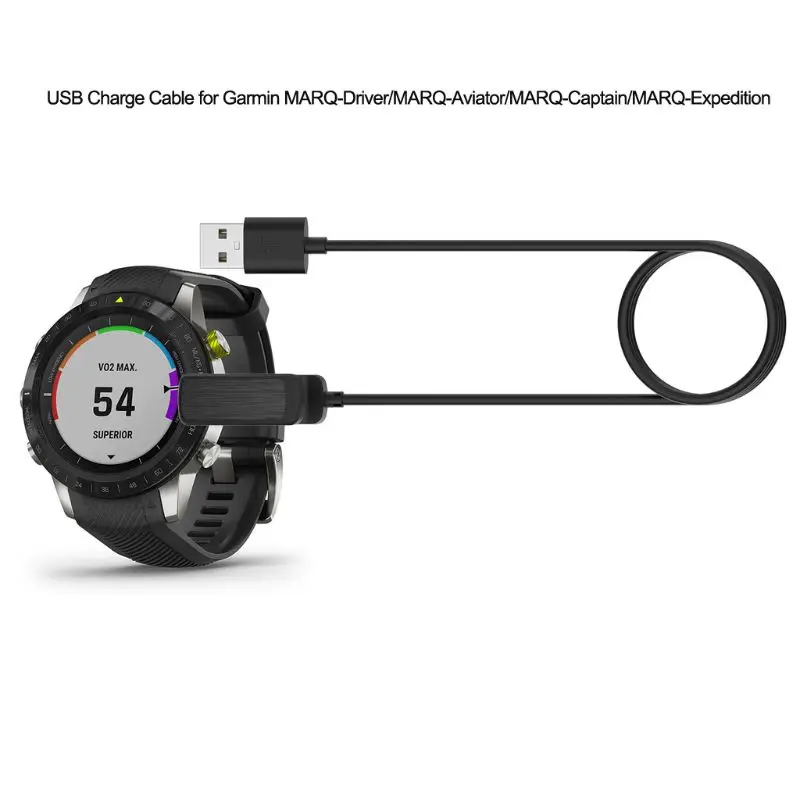 1m USB Charging Data Cable Cord for Garmin MARQ-Driver/MARQ-Aviator/MARQ-Captain/MARQ-Expedition Watch | Электроника