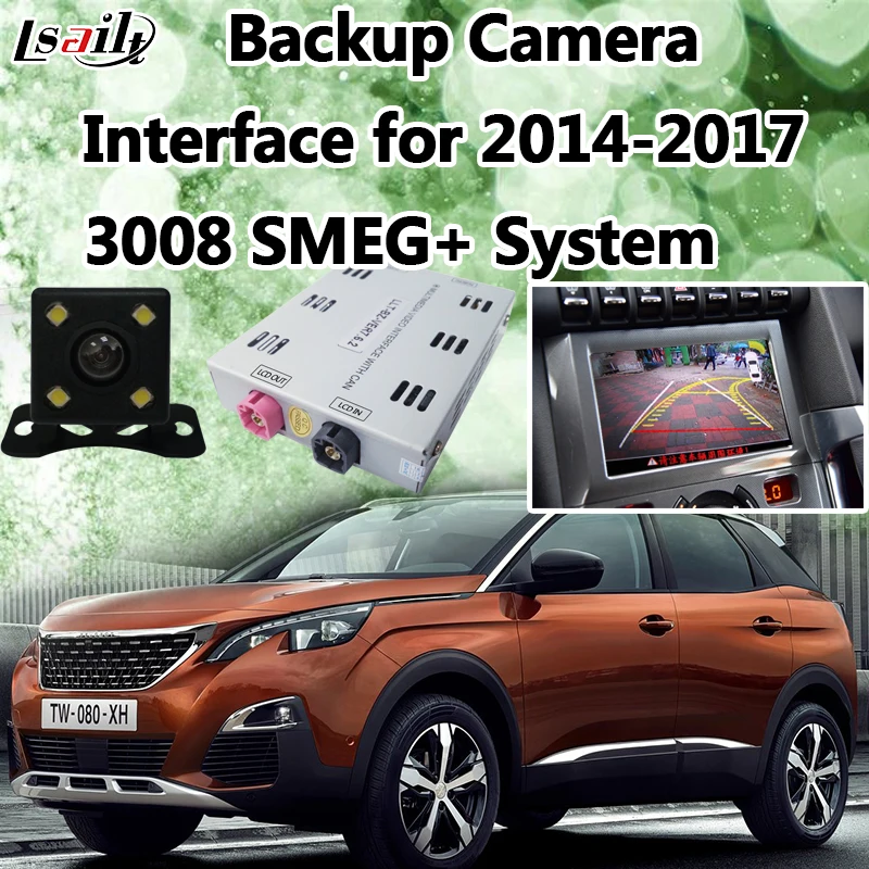 Интерфейс обратной камеры для 2014 2017 Peugeot 3008 (SMEG +) Поддержка панорамные Miracast DVR