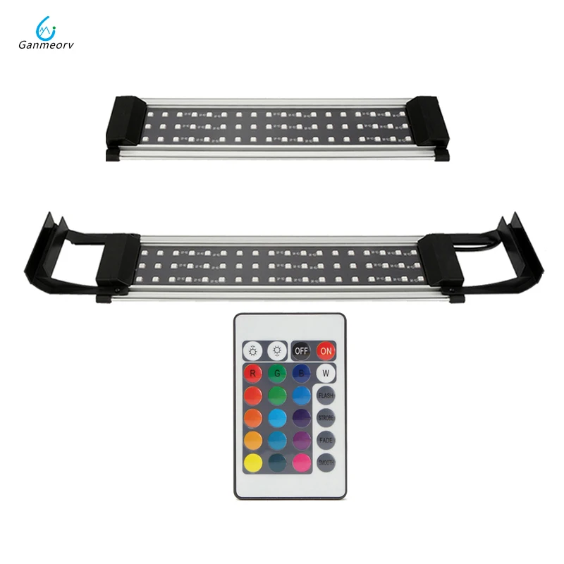 RGB SMD 5050 аквариумный светодиодный светильник 30 50 см раздвижной кронштейн с