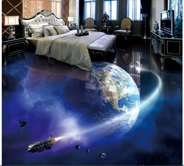 Самоклеящиеся виниловые обои с рисунком Вселенной земли Млечного Пути 3 d |