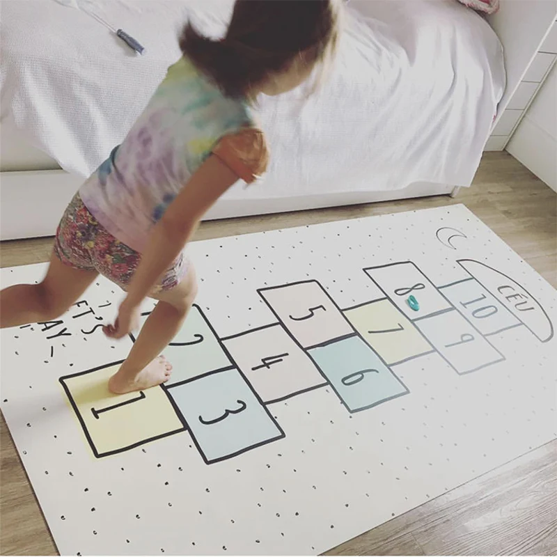 Скандинавский детский игровой коврик детские коврики для комнаты Hopscotch игрушки